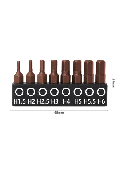 Choice1 مجموعة رؤوس مفكات براغي سداسية سداسية الشكل مقاس 1/4 بوصة S2 25 مم مع...