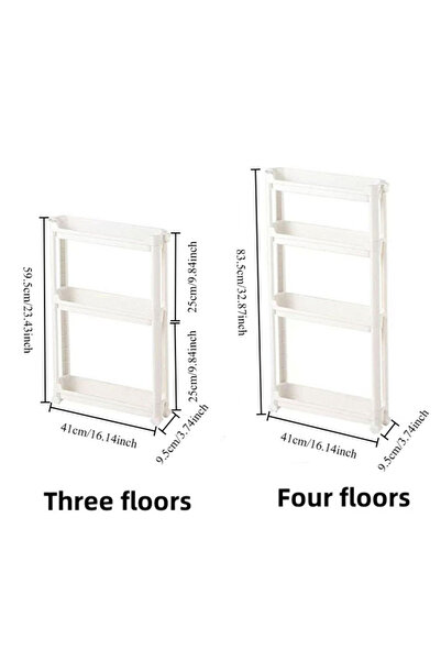 Choice أربعة طوابق بيضاء خلف خزانة تخزين الباب للحمام والمطبخ رف تخزين متعدد الطبقات