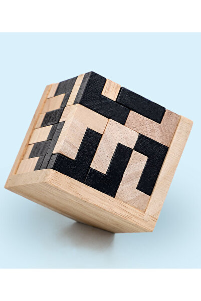 Choice 54L 3D الألغاز الخشبية لعبة الذكاء 54 قطعة L / 54 قطعة TH شكل مكعب ألع...