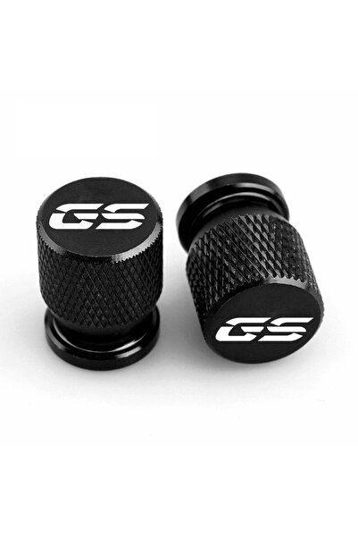 Choice غطاء صمام إطار دراجة نارية Gs أسود اللون مزود بمنفذ هواء وغطاء سدادة C...