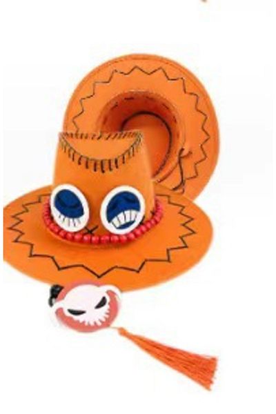 Choice Two-sided Cartoon Anime Luffy One Piece D Ace Cosplay Hats Cowboy Cap For Men Women Casual Topee Pir