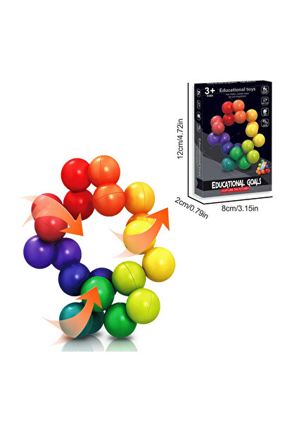 Choice رقم 5129 لعبة فيدجيت التعليمية الملونة ثلاثية الأبعاد لعبة مونتيسوري م...