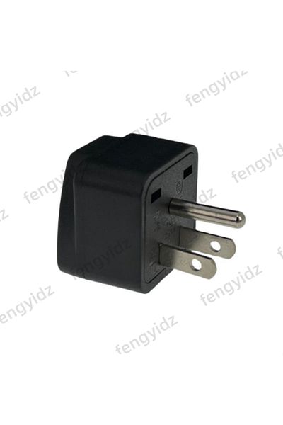 Choice Us Us 3pin Black New Universal German Russia Au Uk Kr Eu To Us Ac Power Socket America Plug Usa Trav