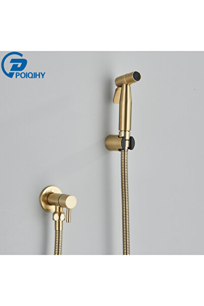 Choice بخاخ بيديه محمول باللون الذهبي المصقول، دش بيديه من الفولاذ المقاوم للصدأ، دش صحي