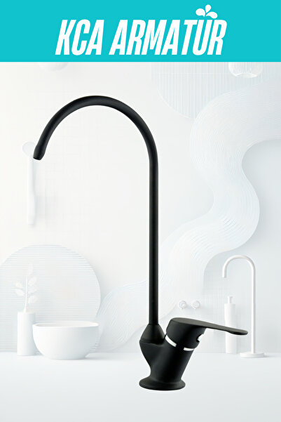 KCA ARMATÜR Lüx Aç Kapa Siyah Aritma Musluğu Aritma Çeşmesi
