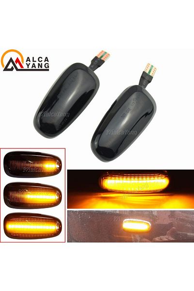 Choice إشارة انعطاف ديناميكية LED باللون الأسود المدخن لسيارة أوبل أسترا جي 1998-2009 زافيرا أ 1999-2005 سي