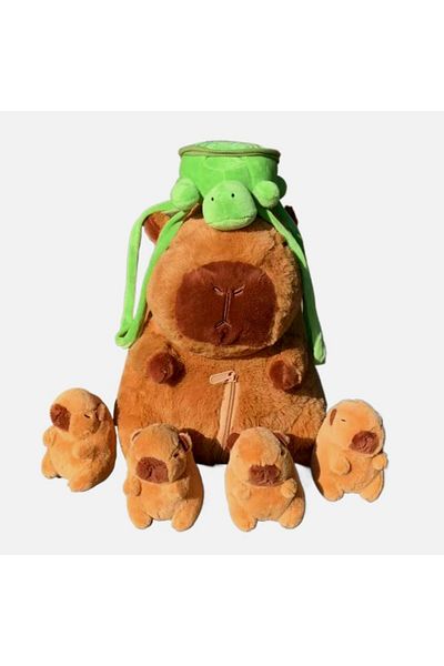Choice Cpbla Toy Set Capybara Plush Toy Set Mommy With 4 Baby Capibara Plushie Doll Stuffed Animal Pillow T