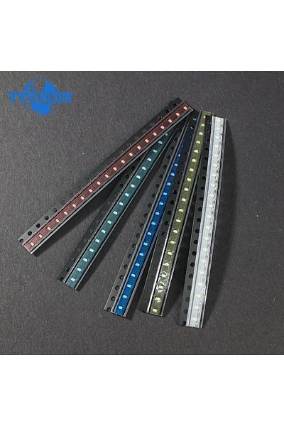 YTDMEN 5 Colors-100pcs 100pcs Smd Led 0603 Light Emitting Diode Ultra-bright Smd Led Red White Yellow Green
