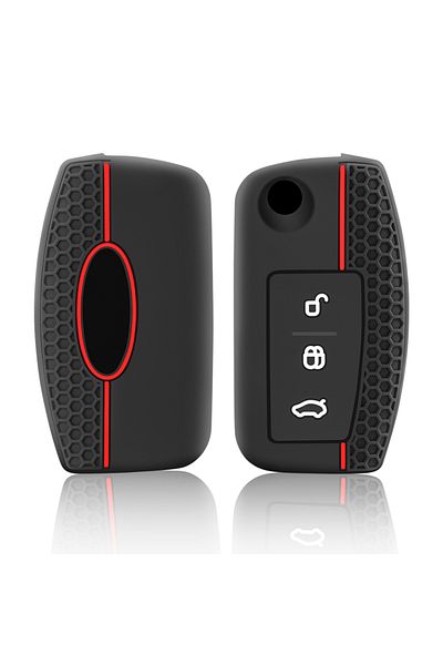 Choice Silicone Car Key Cases Cover Fob for Ford Fiesta Focus 2 C-Max Ecosport S-Max Fusion Mondeo Remot...