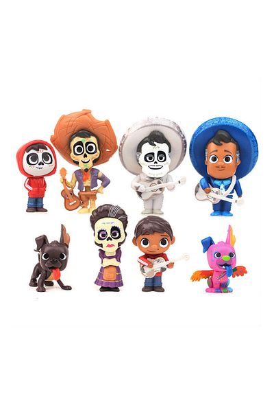 Choice Pack By Bag 8pcs/set Movie Pixars Coco Cute Character Figure Model Toys