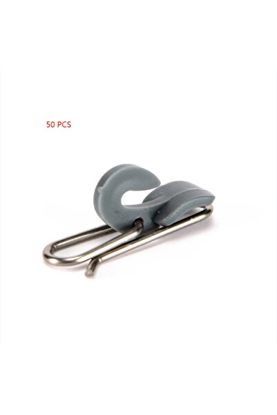 Choice 50 قطعة رمادية اللون 50 قطعة مشبك تحرير الطعم / مشبك طُعم عالي التأثير...