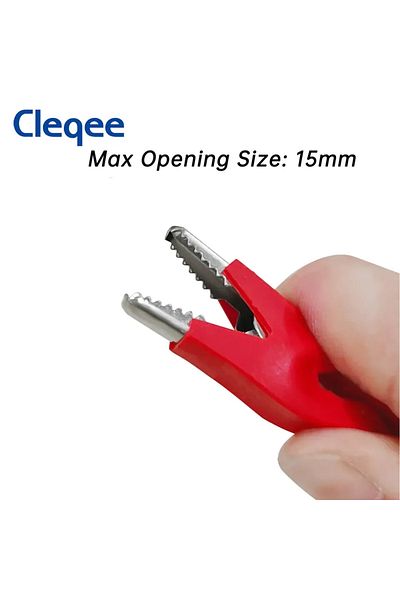 Choice 3M Cleqee 2PCS Dual Alligator Clip to Crocodile Clamp Multimeter Test Leads 1m/2m/3m Cables Line Re