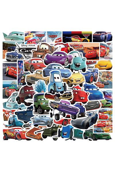 Choice Fe047 50pcs Disney Cartoon Cars Lightning Mcqueen Stickers Movie Anime Decal Guitar Laptop Cute Kawa