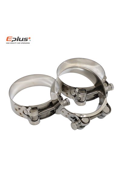Choice 44mm-47mm Universal T Bolt Style Strength High Fastener Clamp Stainless Steel Exhaust Pipe Clip Har