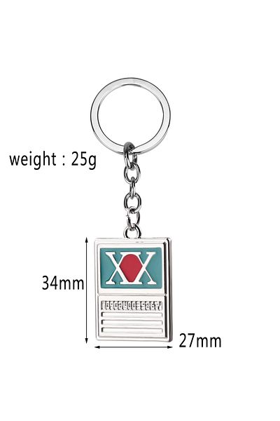 Choice Hunter Anime Hunter X Hunter Keychain Metal Tag Pendant Keyrings For Women Men Car Key Holder Jewelr
