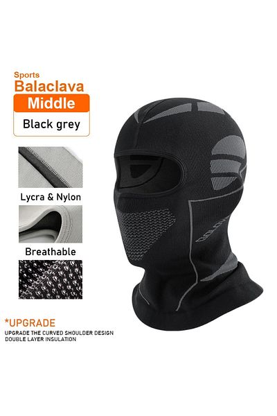 Choice Upgraded-black Thermal Motorcycle Riding Face Mask Balaclava Head Cover Ski Bicycle Motocycle Windpr