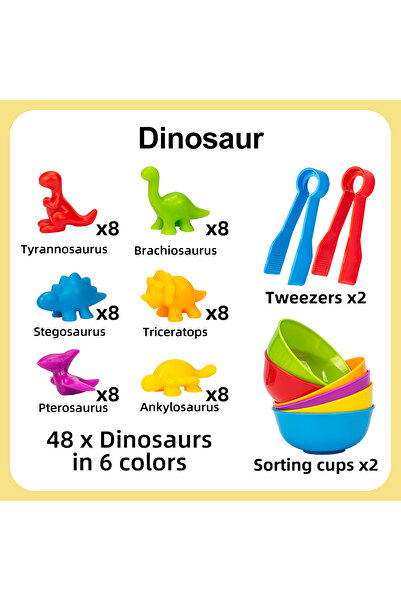 Choice ألعاب فرز الحيوانات وحساب الديناصورات للأطفال الصغار، أنشطة تعليمية لم...