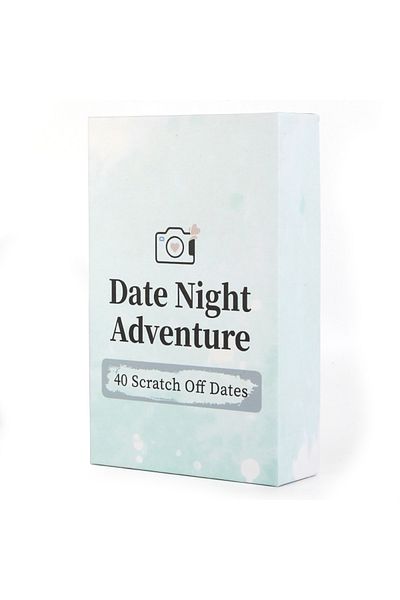 Choice Light Grey Date Night Advanture 40 Scratch Off Date For Couples, Romantic Gift, Fun Adventurous Card