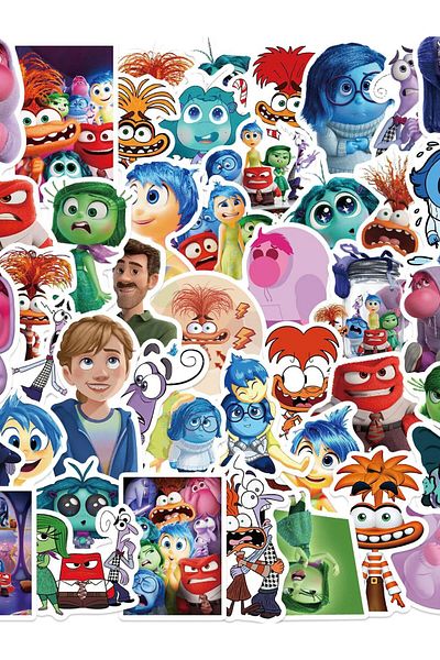 Choice 50pcs 50pcs Disney Movie Inside Out Stickers Kid Cartoon Sticker Waterproof Scrapbooking Laptop Skat