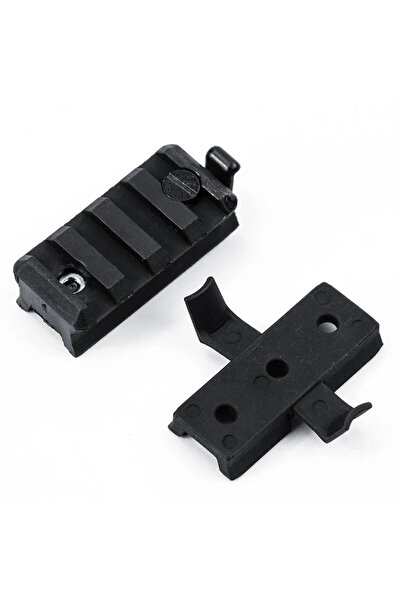 Choice أسود BOOIU 2 قطعة من شريط منزلق لخوذة Airsoft التكتيكية، ملحق لشريط خو...