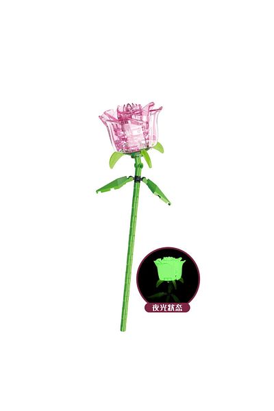 Choice No Original Box 2024 City Creativity Potted Plants Flower Rose Model Building Blocks Home Decoration