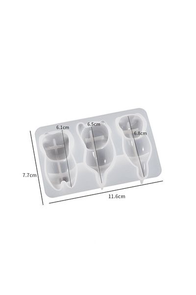 Choice Mold 3d Cat Crystal Epoxy Resin Mold Diy Three-dimensional Lying Cat Back Keychain Pen Holder Silico