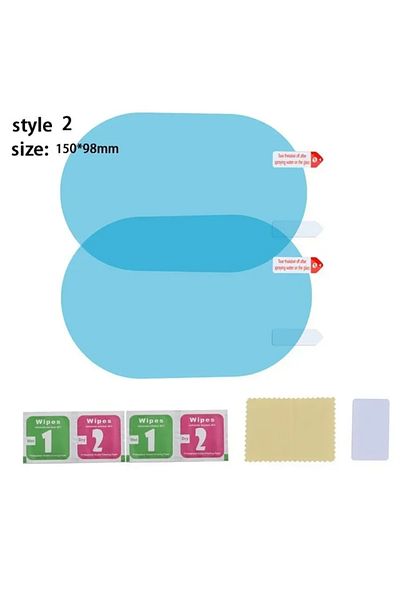 Choice Oval-150x98mm Car Rearview Mirror Protective Film Anti Fog Membrane Anti-glare Waterproof Rainproof