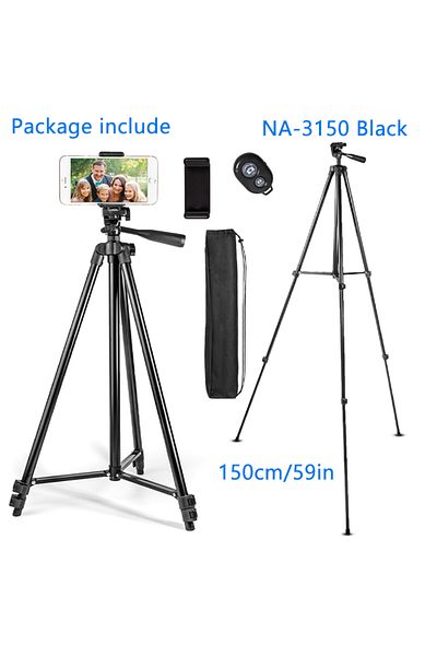 Nagnahz Na-3150-b 150cm Tripod For Phone 150cm Video Recording Phone Tripod Stand With Bluetooth Rem