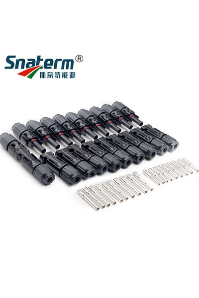 Choice 10 Pairs 5 10 20 50 80 100 Pairs Solar Pv Connector Male And Female 1000vdc 30a Solar Panel Branch C