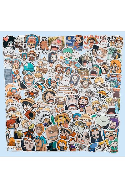 Choice 100pcs 100pcs Cute Cartoon One Piece Sticker Kawaii Hand Account Diy Decals Children's Diary Sticker
