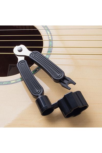 Miwayer Black Guitar String Winder 3 In 1string Peg Winder String Cutter Pin Puller Instrument G