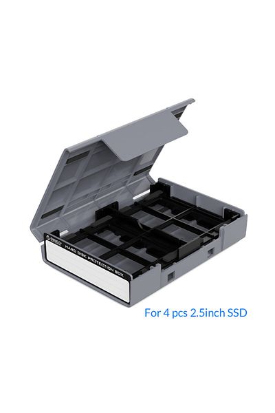 Orico صندوق حماية القرص الصلب 2.5 بوصة Ssd 2.5 M.2 مع ملصق لقرص صلب 2.5 3.5 Ssd مقاوم للصدمات والغبار