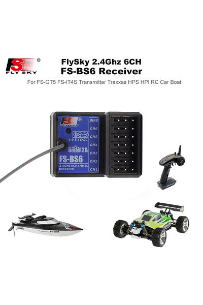 Choice Fs-bs6 Flysky Fs-bs6 Receiver 2.4ghz 6ch Afhds2 For Flysky Fs-gt5 Fs-it4s Transmitter Rc Car Boat