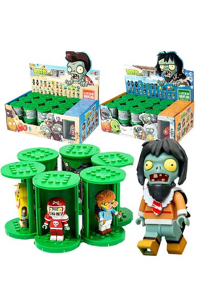Choice Plants Vs Zombies 2 Fire Peashooter Zombie Army Blind Box Game Scene Model 50 Styles Action Figur...