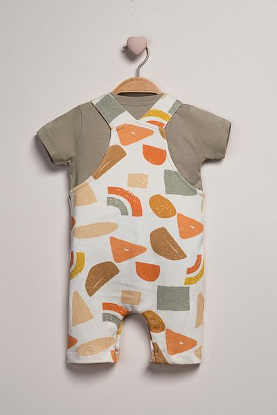Baby Fou T-Shirt and Salopet Set - Set of 2