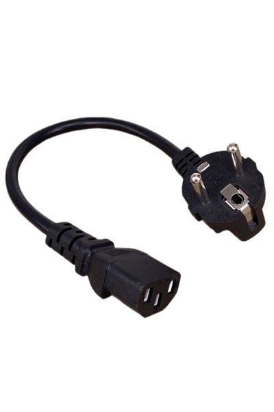 Choice 30cm Cee7/7 To Iec C13 Power Cords, 10a, 250v, H05vv-f 0.75mm Cable ,short To C13 Power Cord,30cm/5