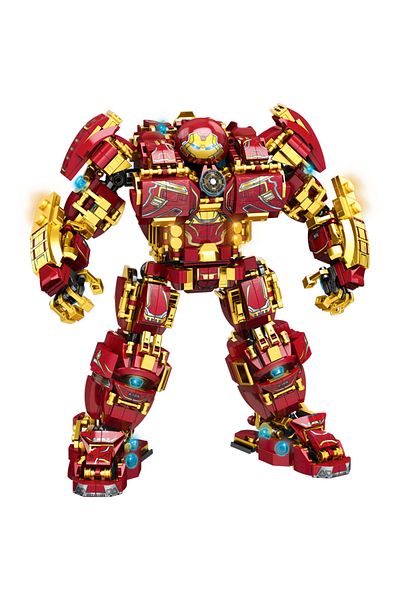 Hot Toys 1450 قطعة من مجموعات بناء الأبطال الخارقين من مارفل، مجسمات الرجل الحديدي، ألعاب مكعبات موك، ميكا الحديدي، عيد الميلاد