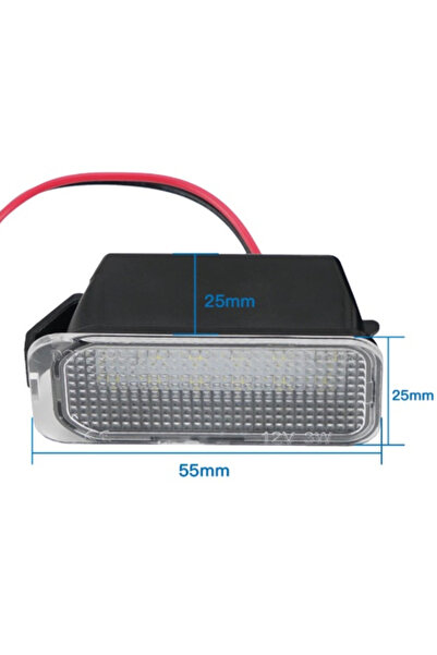 Choice 6000K WHITE 2pcs Number Plate Light for Ford Fiesta Focus Kuga Mondeo Galaxy Ecosport Ranger Explor