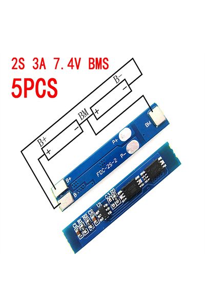 Choice 5PCS 2S 3A Li-ion Lithium Battery 7.4v 8.4V 18650 Charger Protection Board bms pcm for li-ion lip...