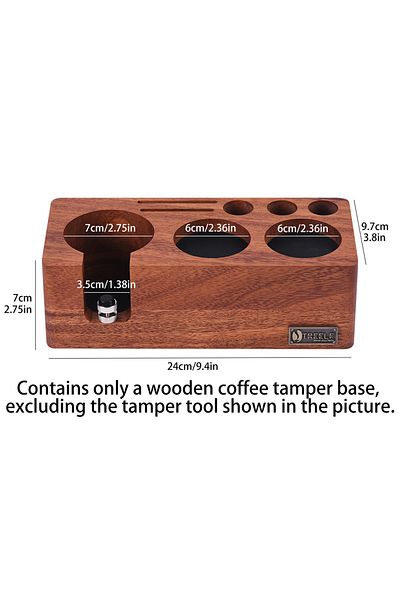 Choice 58mm Treelf Coffee Tamper Holder Multifunctional Stand Walnut Espresso Tamping Station Mat Rack 54/5