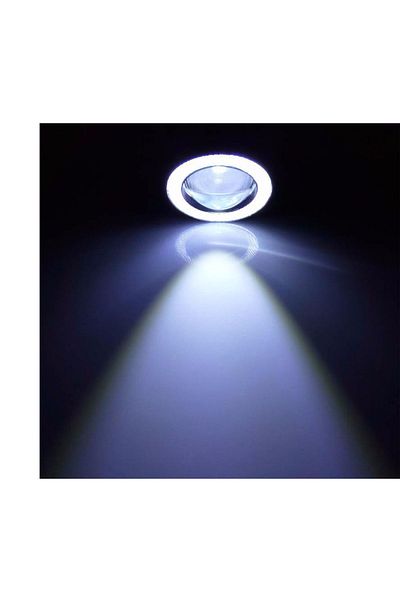 Choice 3.5inch White-2pcs 2pcs Projector Cob Led Car Fog Light 2.5" 3.0" 3.5" 64mm 76mm 89mm 6500k Halo Ang