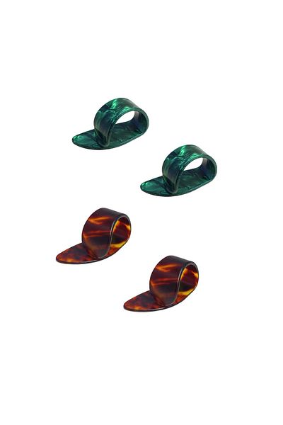 Choice 4pcs 4pcs Celluloid Guitar Thumb Picks Finger Picks Replacement Instrument Playing Accessories For U