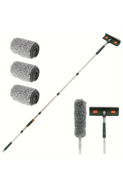 Choice Green-144CM 144/206CM extendable splicing rod floor scraper household window cleaning wiper glass sc