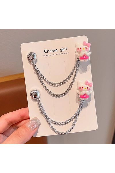 Choice E Kuromi Hello Kitty Sanrio Plush Kawaii Cartoon Cute Chain Magnetic Retainer Anime Plush Toys For .