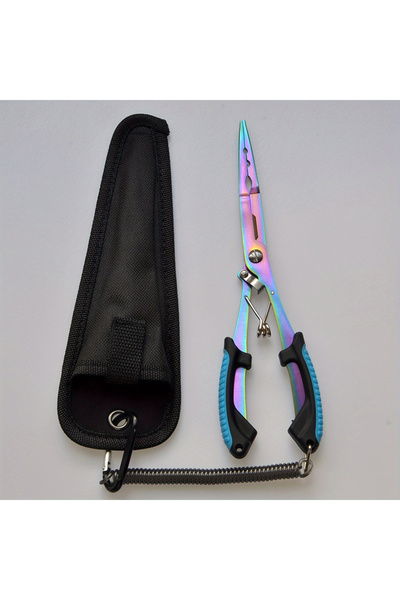 Choice كماشة صيد متعددة الوظائف باللون الأزرق، مريحة ومضادة للانزلاق، كماشة ط...