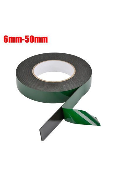 Choice3 10mm 10m 6-50cm Width Double Sided Foam Tape 10M Black PE Sponge Ultr...