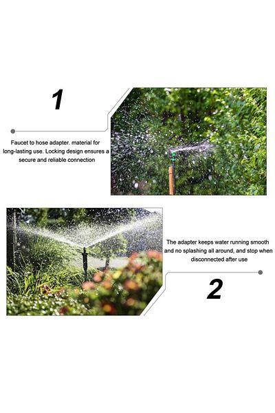 Choice Garden Hose Pipe In-Line Faucet Tap Shut Off Valve Fitting Watering Irrigation Quick Connector Wi...