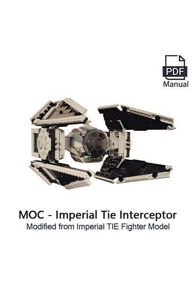 Choice Qr Code Pdf Guide Moc Tie Interceptors 412pcs New Moc Spaceship Bricks Imperia Tie Fighters Ship Kit