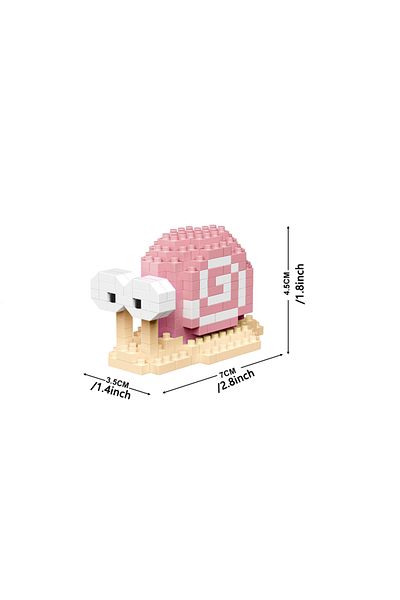 Choice In Bag Snail Blocks Parrot Puzzle Assembly Building Blocks Toys Animal Series 3d Model Micro Mini Di