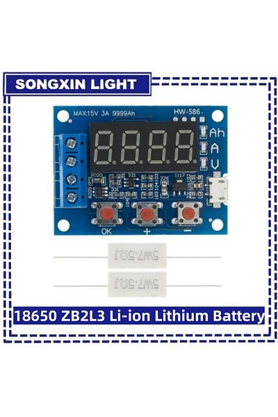 Choice SAMIROB 1.2V 12V 18650 ZB2L3 Li-ion Lithium Battery Capacity Tester+Resistance Lead-acid Battery ...
